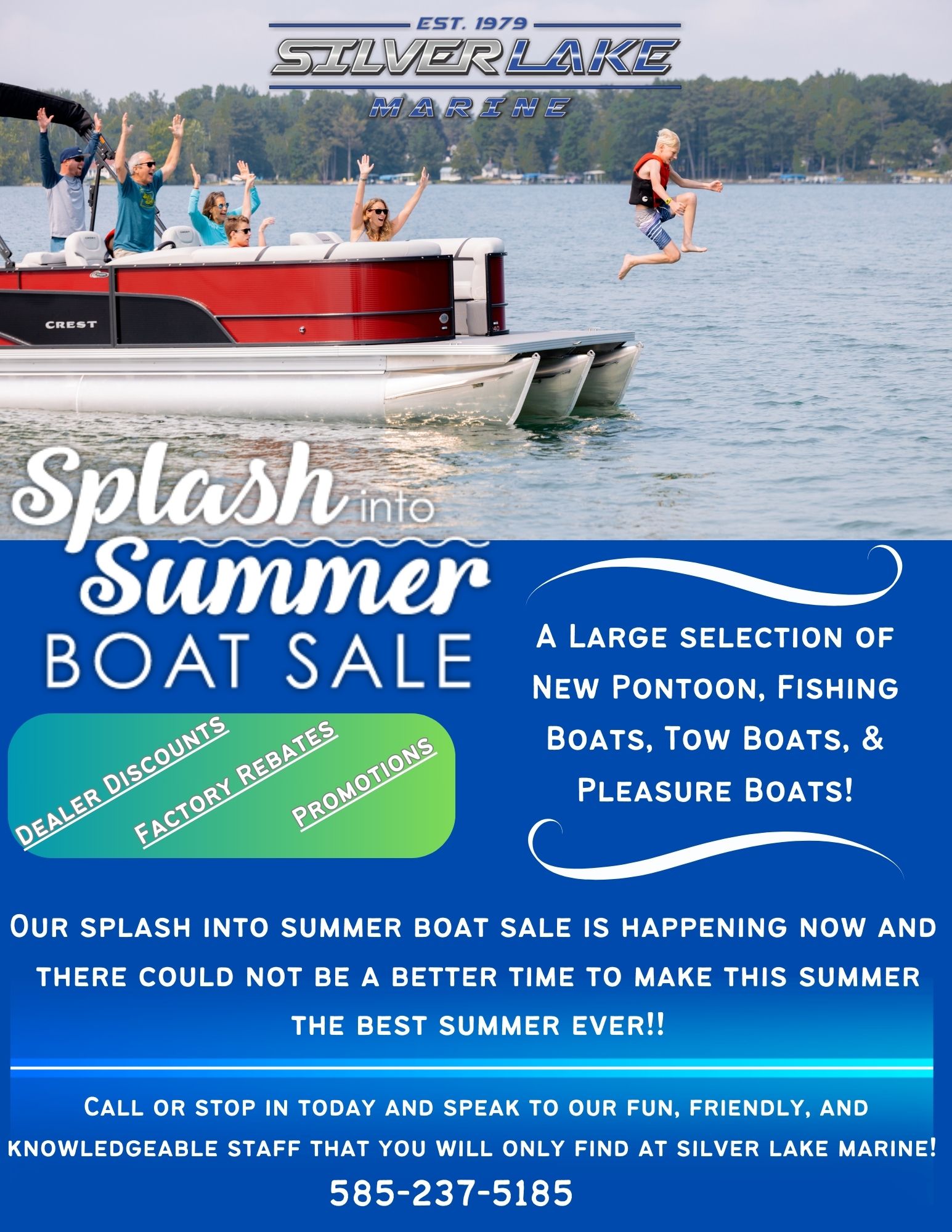 Summer Boat Sales | Silver Lake Marine | Silver Springs New York